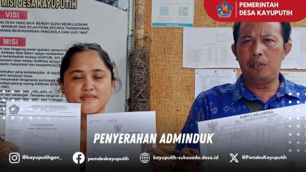 PENYERAHAN ADMINDUK